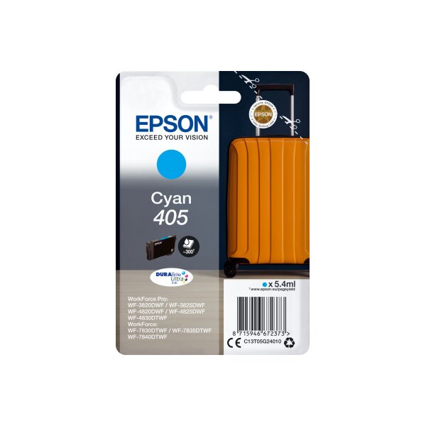 EPSON Cartouche dencre 405 cyan T05G24010 WF-7830DTWF 300 pages