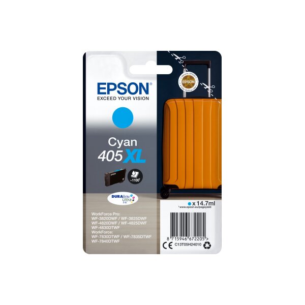 EPSON Tintenpatrone 405XL cyan T05H24010 WF-7830DTWF 1100 Seiten