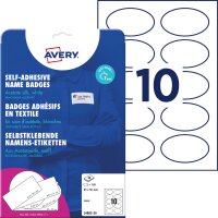 AVERY Zweckform Laser-Namens-Etiketten, 85 x 50 mm, oval