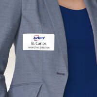 AVERY Zweckform Laser-Namens-Etiketten, 65 mm, rund, weiss