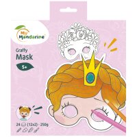 My Mandarine Carnet de coloriage Graffy Pop Mask Girl