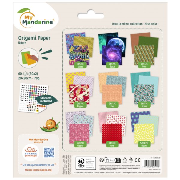 32 Blatt Golden Glamour Origami-Papier - Premium Faltpapier 15x15cm