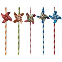 PAPSTAR Paille en papier Moulin à vent, 200 mm,...