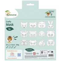 My Mandarine Carnet de coloriage Graffy Pop Mask Animaux