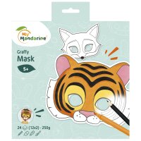 My Mandarine Carnet de coloriage Graffy Pop Mask Animaux