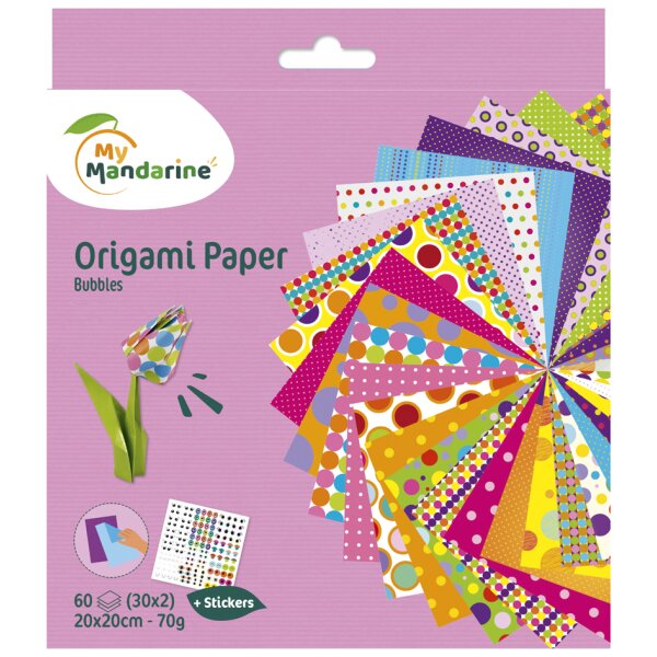 My Mandarine Origami-Faltblätter "Bubbles"