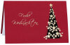 RÖMERTURM Weihnachtskarte "Goldener Sternbaum", rot