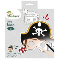 My Mandarine Carnet de coloriage Graffy Pop Mask Boy