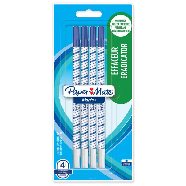 Paper:Mate Effaceur dencre Magic +, carte blister de 4