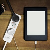 LogiLink Steckdosenleiste, 3-fach, mit Schalter, weiss