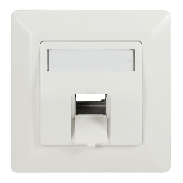 LogiLink Unterputzdose für Keystone Modul, 1-fach,signalweiss