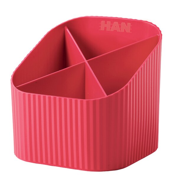 HAN Multiköcher Re-X-LOOP, Öko-Kunststoff, 4 Fächer,schwarz