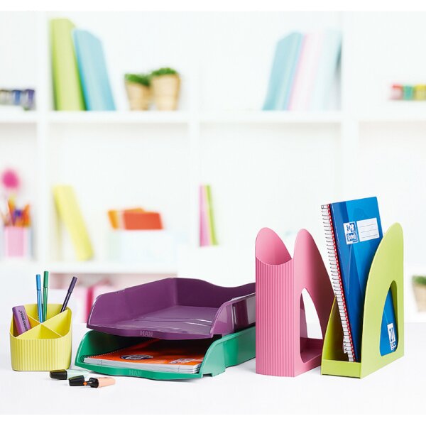 HAN Porte-revues Re-LOOP, A4, plastique écologique, blanc