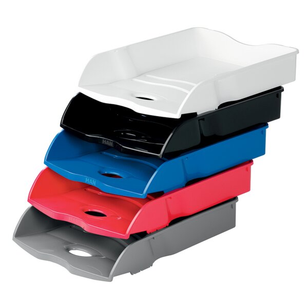 HAN Briefablage Re-LOOP, DIN A4, Öko-Kunststoff, dunkelgrau