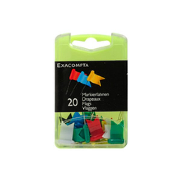EXACOMPTA Markierfahnen 16mm 14099E sortiert 20 Stück