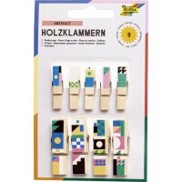 folia Holzklammern mit Druck "All year I"