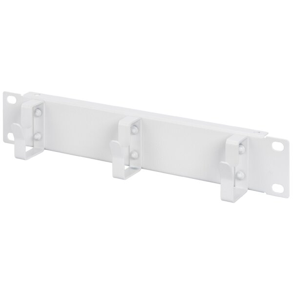 DIGITUS 10" Rangierpanel, 1 HE, 3 Kabelführungsbügel