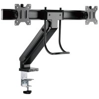LogiLink Bras support pour 2 écrans, noir