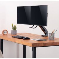 LogiLink Bras support pour 2 écrans, noir
