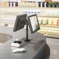 LogiLink Bras support pour 2 écrans 17-32, Curved...