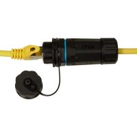 LogiLink Industrie Schraub-Kupplung Kat.6A, mit Kabelmuffe