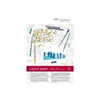 TOMBOW Layoutblock A4 PB-LAYOUT weiss, 75g 75 Blatt