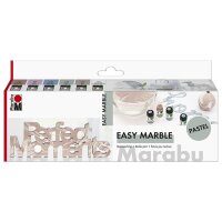 Marabu Marmorierfarbe "easy marble", Set PASTELL