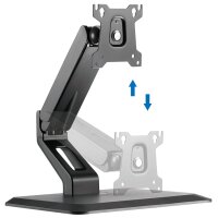 LogiLink Touchscreen-Monitorarm mit Standfuss, schwarz
