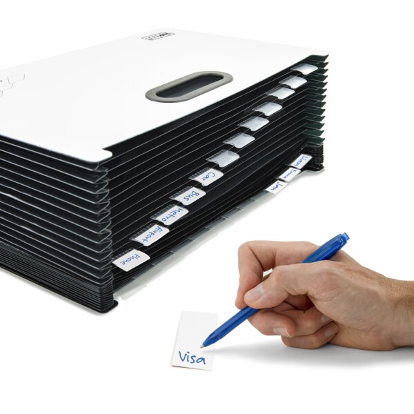 RAPESCO Fächermappe SupaFile Plus, DIN A4+, 26 Fächer, weiss