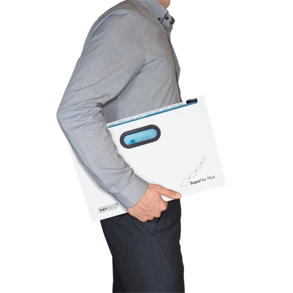 RAPESCO Fächermappe SupaFile Plus, DIN A4+, 26 Fächer, weiss