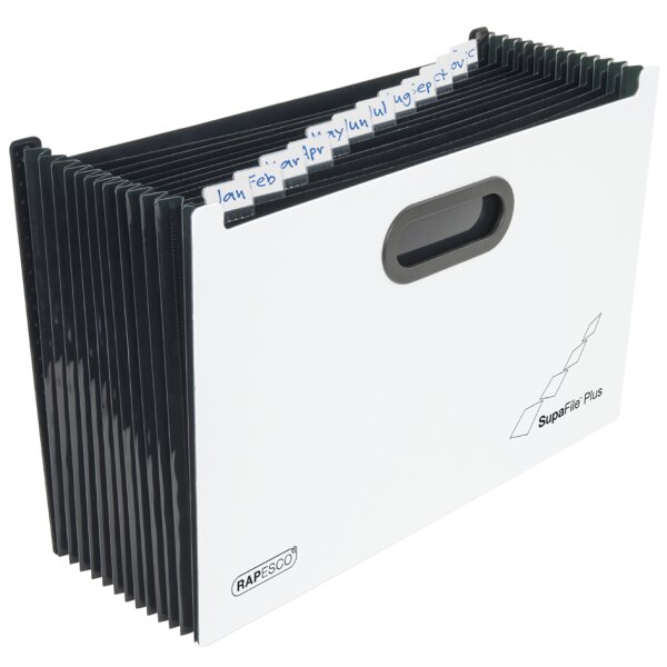 RAPESCO Fächermappe SupaFile Plus, DIN A4+, 26 Fächer, weiss