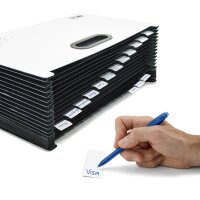 RAPESCO Trieur à soufflets SupaFile Plus, A4+, blanc