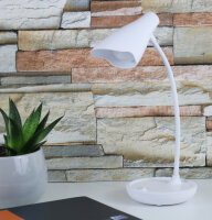 UNiLUX Lampe de bureau à LED UKKY, dimmable, blanc