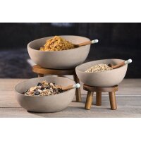 APS Bol pour buffet ELEMENT, béton, 1,1 litre, gris