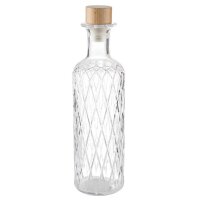 APS Carafe en verre DIAMOND, 0,8 litre, transparent