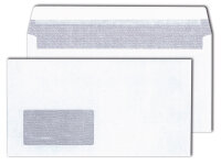 MAILmedia Briefumschlag 125 x 235 mm, hochweiss, mit Fenster