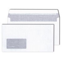 MAILmedia Briefumschlag 125 x 235 mm, hochweiss, mit Fenster
