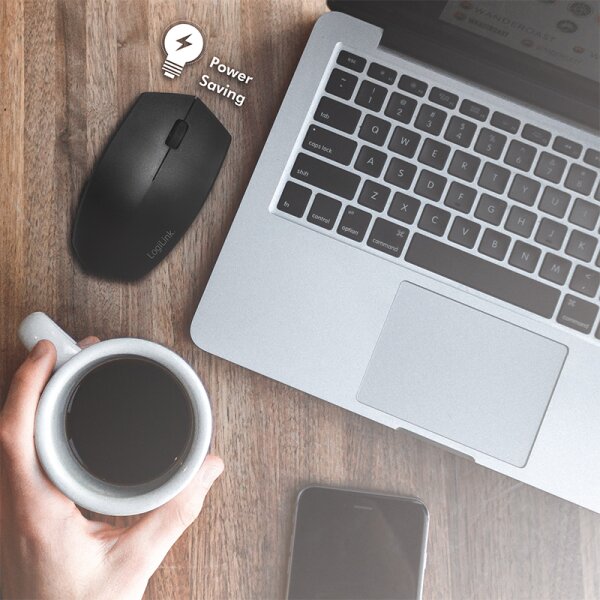 LogiLink Optische Funk Maus, kabellos, schwarz