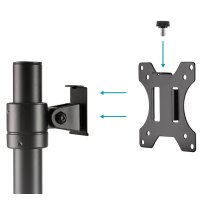 DIGITUS Support colonne pour écran simple universel