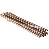 APS Paille en acier inoxydable, longueur : 215 mm, cuivre