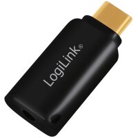 LogiLink Adaptateur audio - USB-C, noir