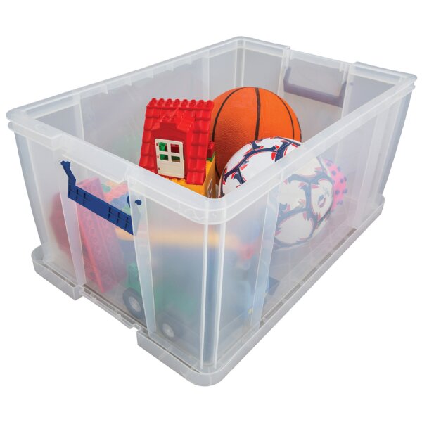 Fellowes Boîte de rangement ProStore, 70 litres, transparent