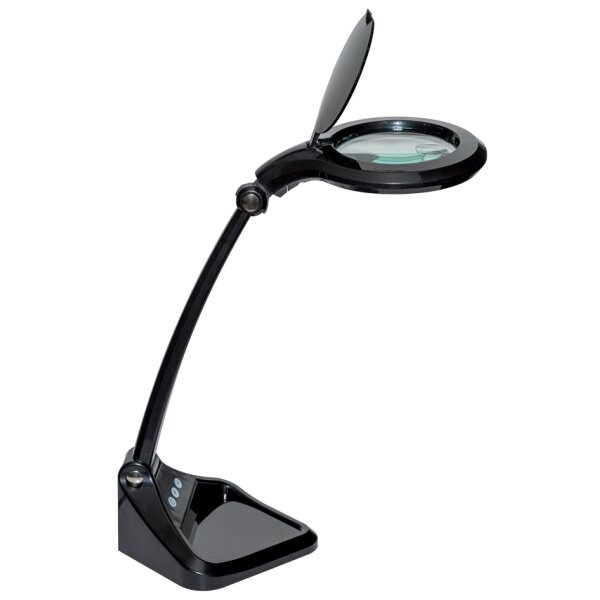 MAUL LED-Lupenleuchte MAULiris, dimmbar, schwarz