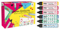 KREUL Kit créatif Happy Effects, 6 pièces