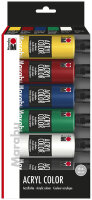Marabu Acrylfarbe "AcrylColor", Starter Set 6 x...