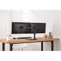 DIGITUS Support double écran universel, noir