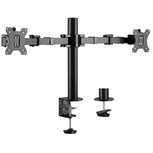 LogiLink Doppel-Monitorhalterung, Arml&auml;nge: 380 mm, schwarz