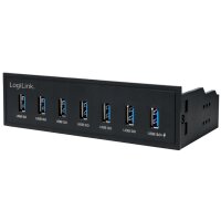 LogiLink Hub USB 3.0 de 5,25 avec port de chargement rapide