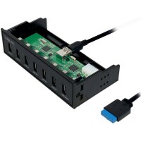 LogiLink Hub USB 3.0 de 5,25 avec port de chargement rapide