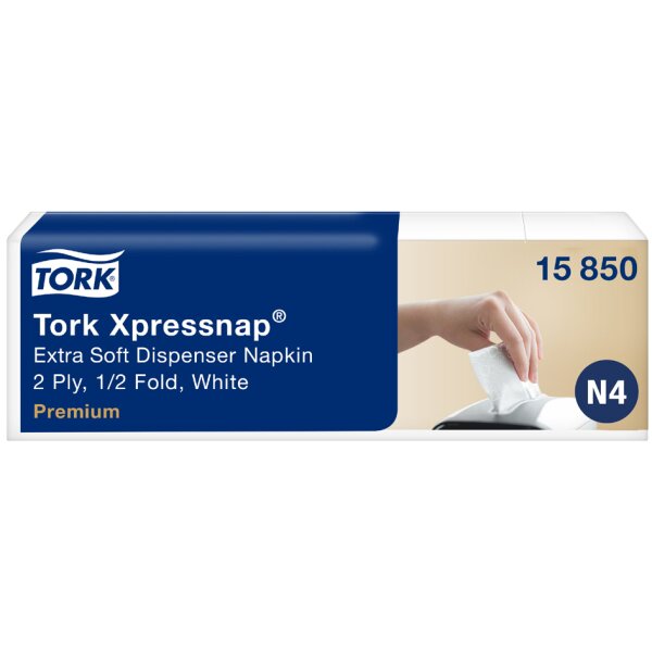 TORK Xpressnap Spender-Servietten, 213 x 165 mm, naturweiss